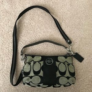 Coach Signature Stripe Demi Crossbody